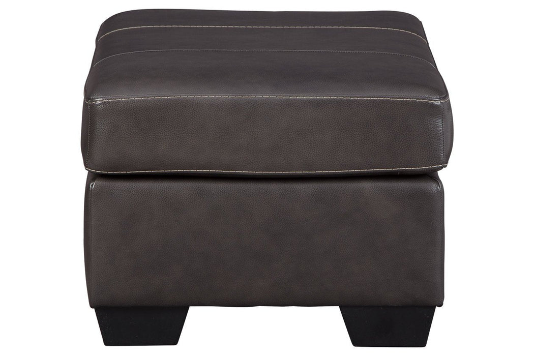 Morelos Gray Ottoman - Lara Furniture