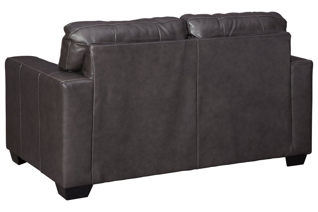 Morelos Gray Loveseat - Lara Furniture