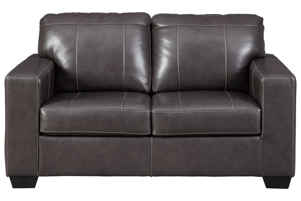 Morelos Gray Loveseat - Lara Furniture