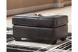 Morelos Gray Ottoman - Lara Furniture