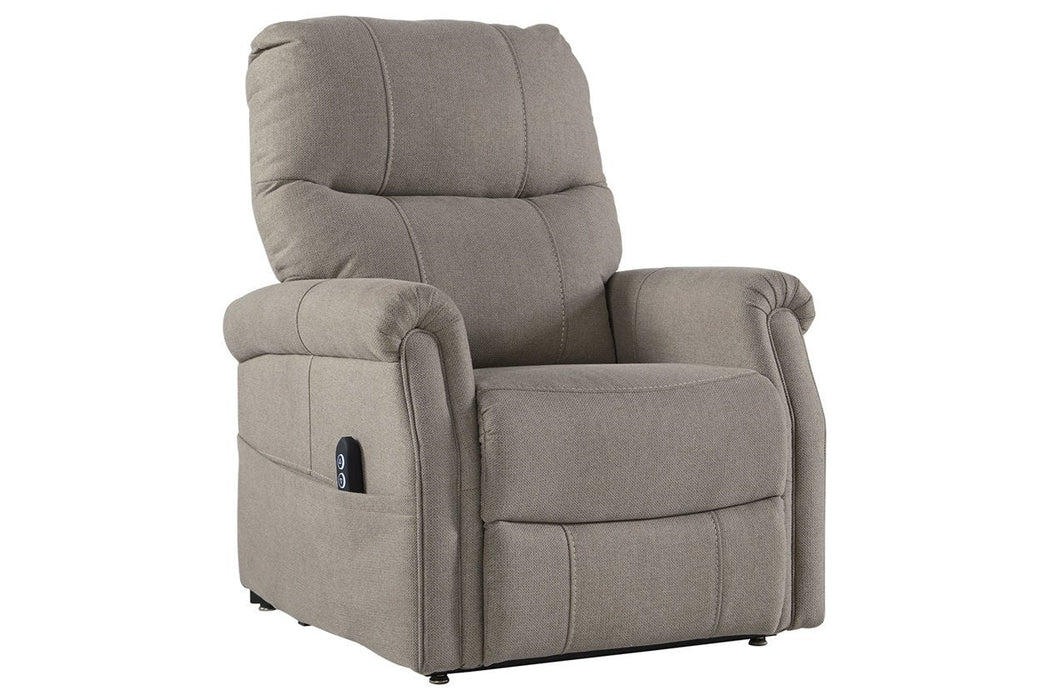 Markridge Gray Power Lift Recliner - Lara Furniture