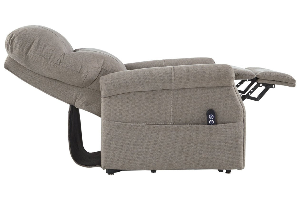 Markridge Gray Power Lift Recliner - Lara Furniture