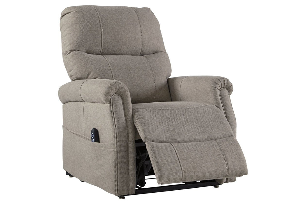 Markridge Gray Power Lift Recliner - Lara Furniture