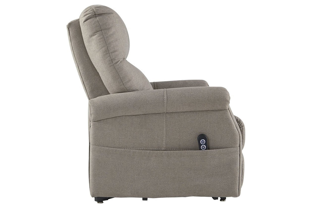 Markridge Gray Power Lift Recliner - Lara Furniture