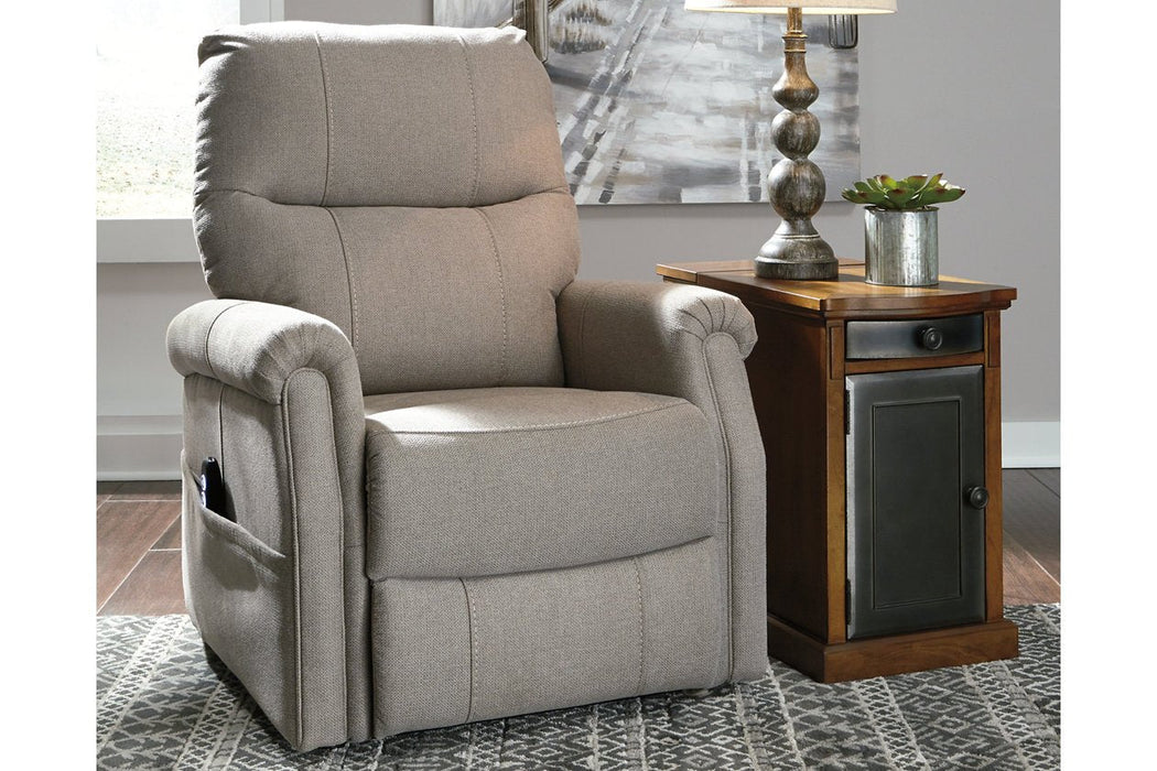 Markridge Gray Power Lift Recliner - Lara Furniture