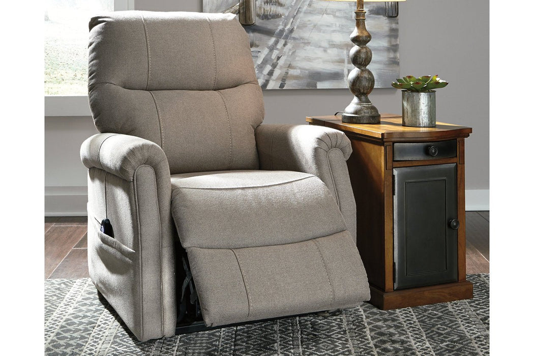 Markridge Gray Power Lift Recliner - Lara Furniture