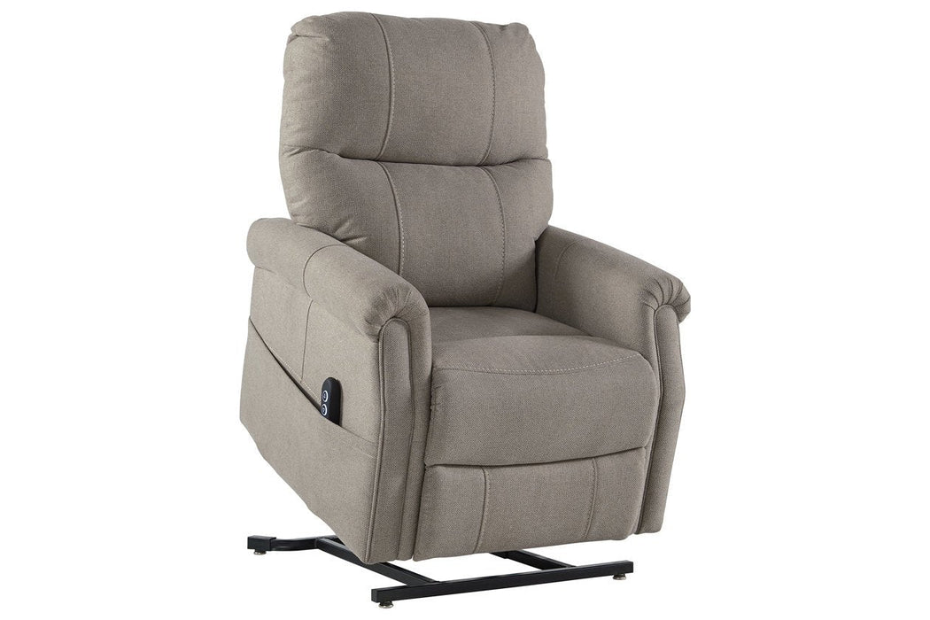 Markridge Gray Power Lift Recliner - Lara Furniture