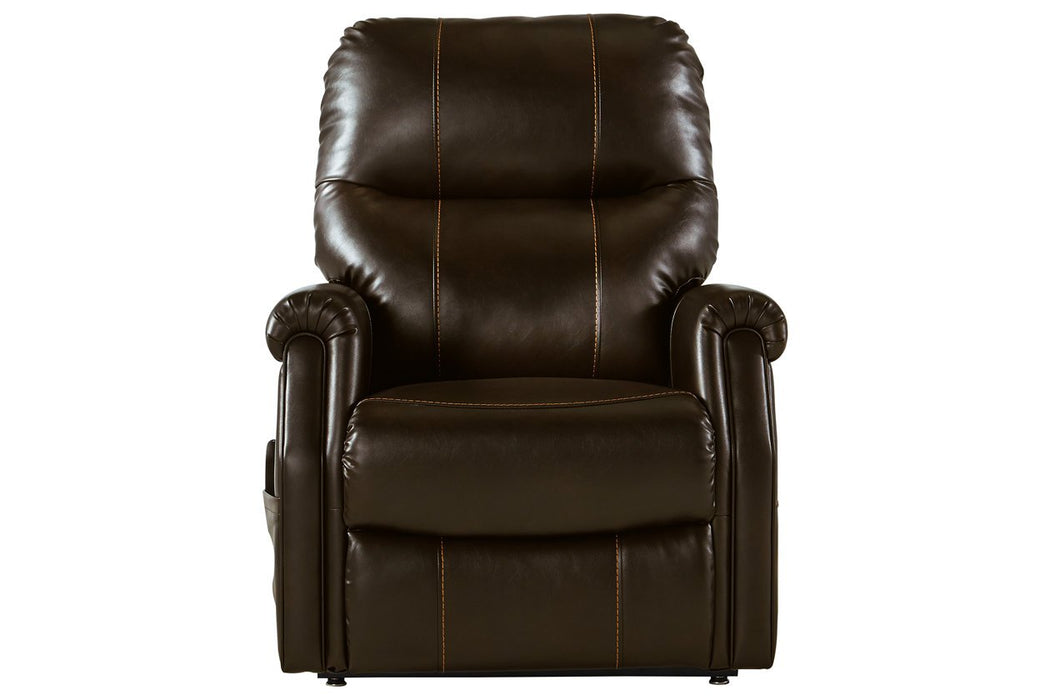 Markridge Chocolate Power Lift Recliner - Lara Furniture