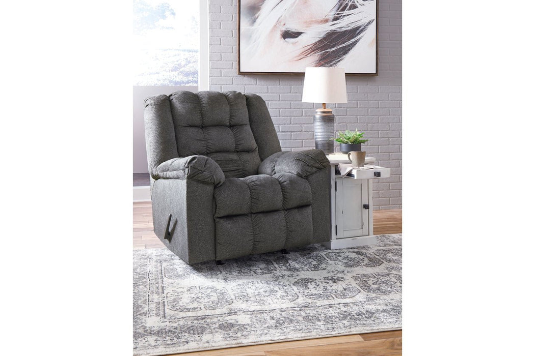 Drakestone Charcoal Recliner - Lara Furniture