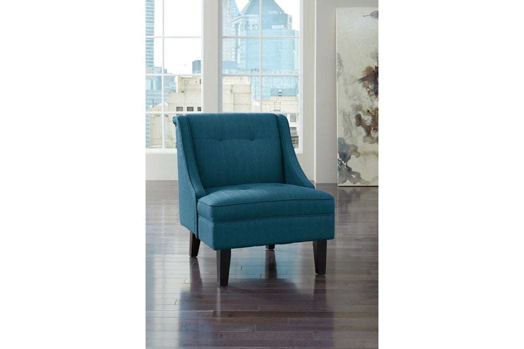 Clarinda Blue Accent Chair - Lara Furniture