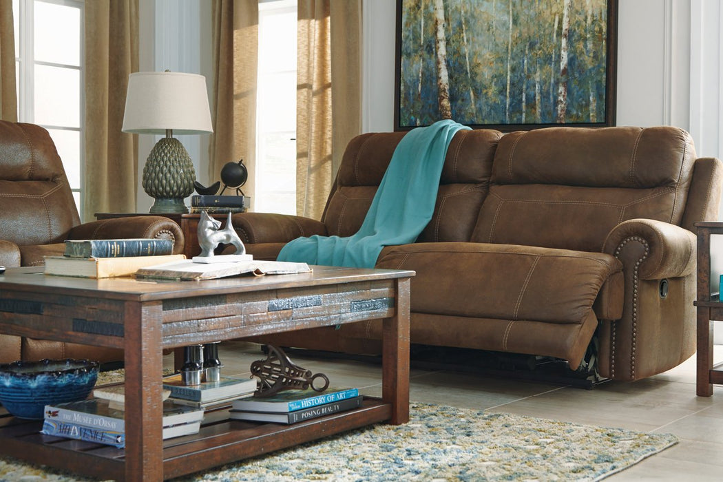 Austere Brown Reclining Sofa - Lara Furniture