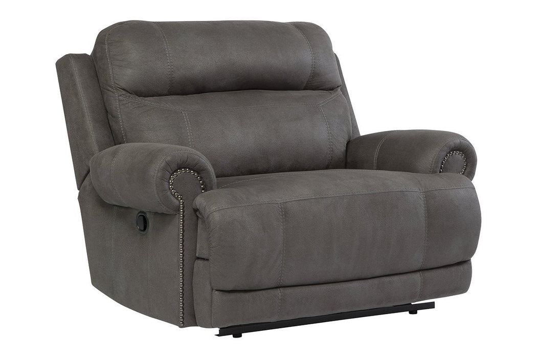 Austere Gray Oversized Recliner - Lara Furniture