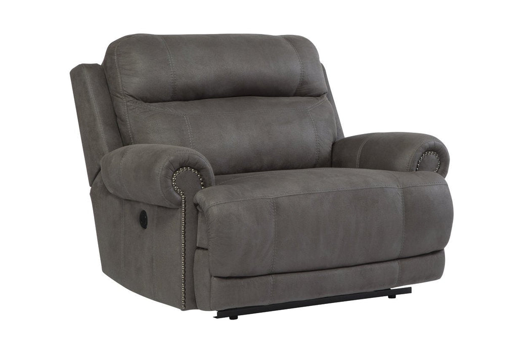 Austere Gray Oversized Recliner - Lara Furniture