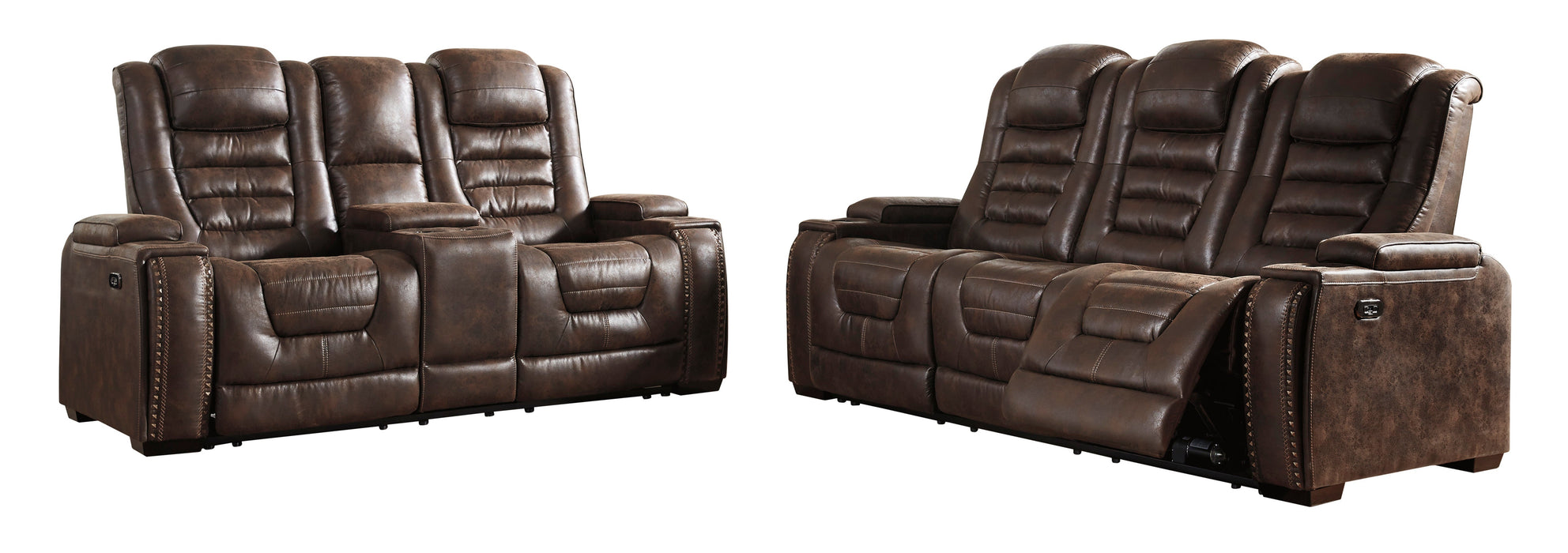 Game Zone Bark Power Recliner Living Room Set