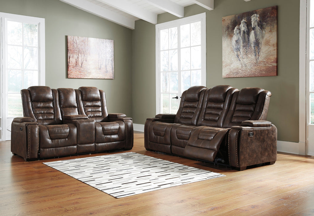 Game Zone Bark Power Recliner Living Room Set