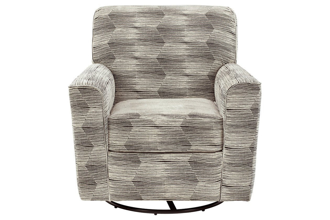 Callisburg Granite Swivel Glider Accent Chair - Lara Furniture