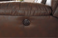 Stoneland Chocolate Power Reclining Sofa - Lara Furniture