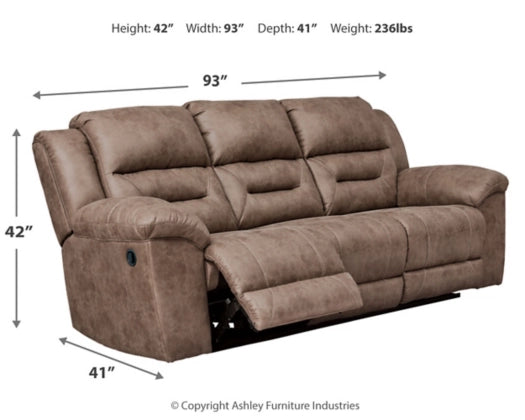 Stoneland Fossil Reclining Living Room Set