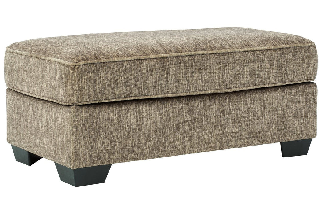 Olin Chocolate Ottoman - Lara Furniture