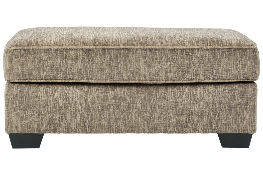 Olin Chocolate Ottoman - Lara Furniture