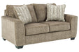 Olin Chocolate Loveseat - Lara Furniture