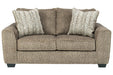 Olin Chocolate Loveseat - Lara Furniture