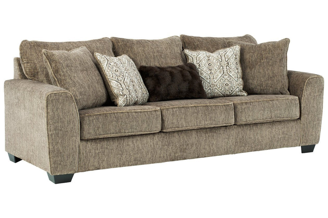 Olin Chocolate Queen Sofa Sleeper - Lara Furniture