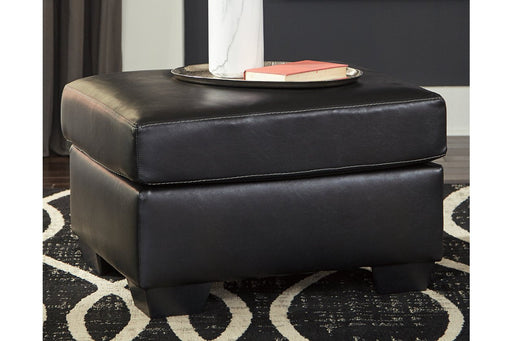 Betrillo Black Ottoman - Lara Furniture