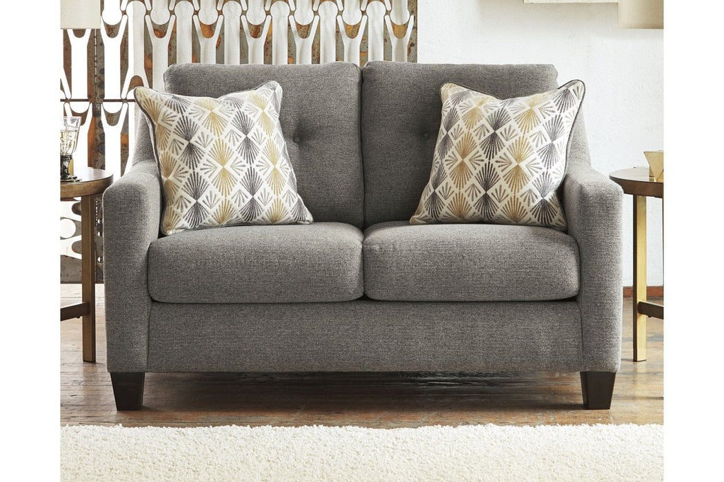 Daylon Graphite Loveseat - Lara Furniture