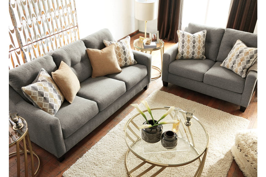 Daylon Graphite Loveseat - Lara Furniture