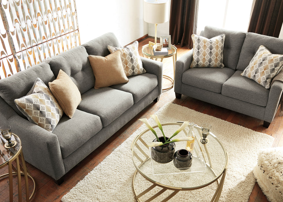 Daylon Graphite Living Room Set - Lara Furniture