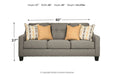 Daylon Graphite Sofa - Lara Furniture