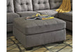 Maier Charcoal Ottoman - Lara Furniture