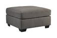 Maier Charcoal Ottoman - Lara Furniture