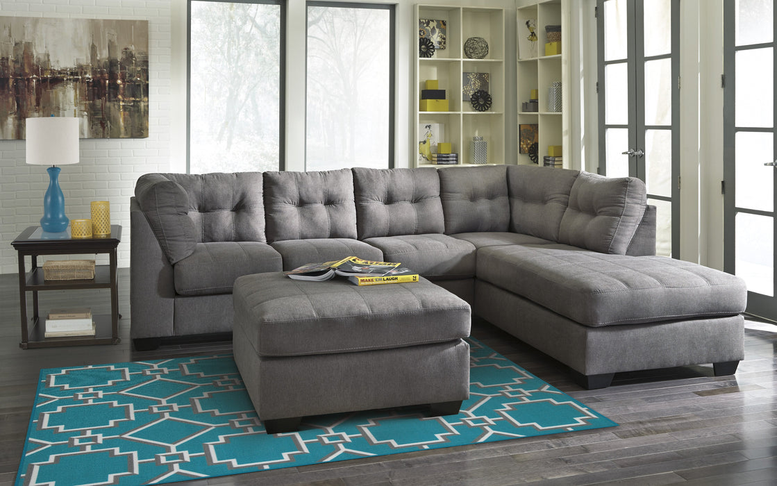 Maier Charcoal RAF Full Sleeper Sectional - Lara Furniture