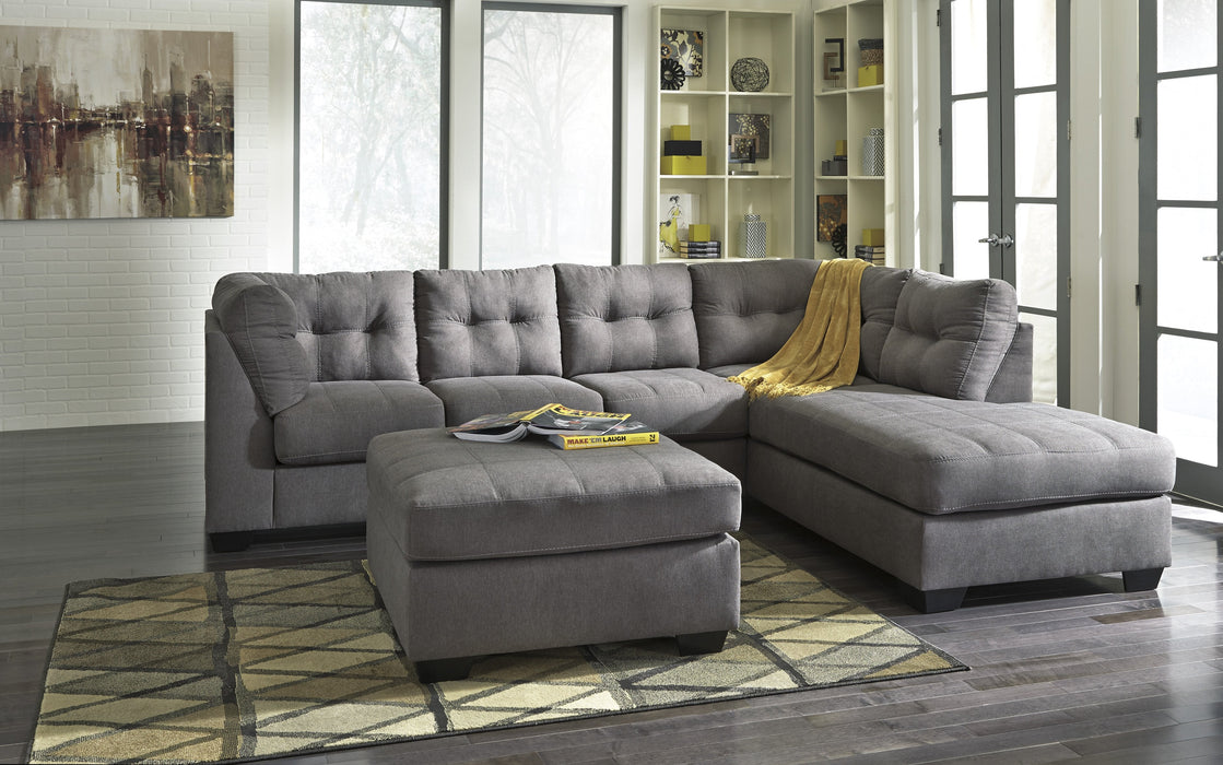 Maier Charcoal RAF Full Sleeper Sectional - Lara Furniture