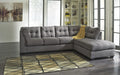 Maier Charcoal RAF Full Sleeper Sectional - Lara Furniture