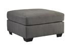 Maier Charcoal Oversized Accent Ottoman - Lara Furniture