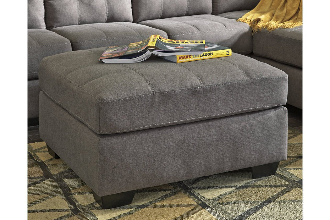 Maier Charcoal Oversized Accent Ottoman - Lara Furniture