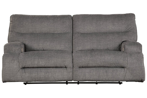 Coombs Charcoal Power Reclining Sofa - Lara Furniture