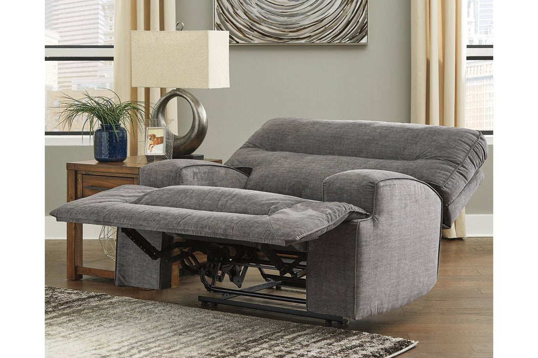 Coombs Charcoal Oversized Recliner - Lara Furniture