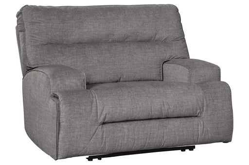 Coombs Charcoal Oversized Power Recliner - Lara Furniture