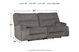 Coombs Charcoal Reclining Sofa - Lara Furniture