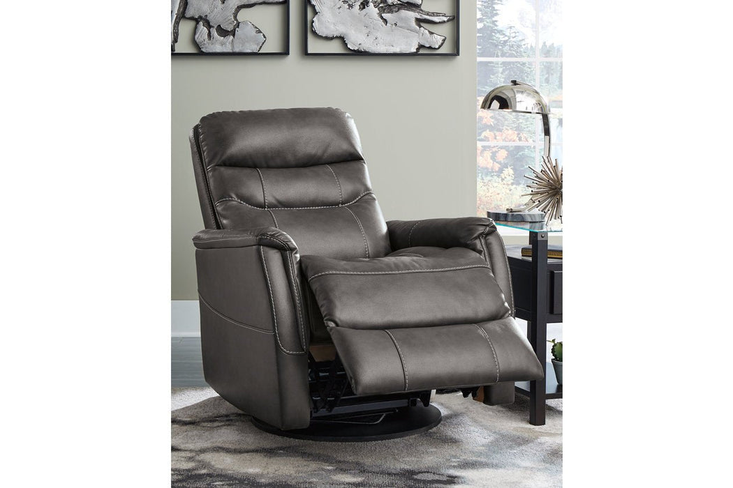 Riptyme Quarry Swivel Glider Recliner - Lara Furniture