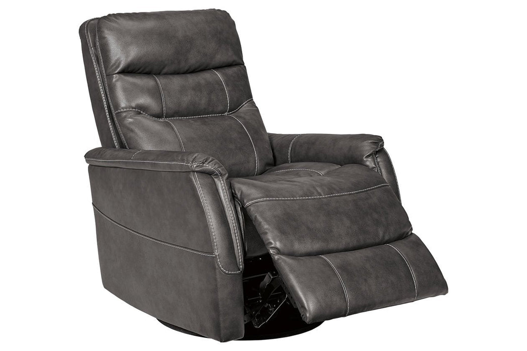 Riptyme Quarry Swivel Glider Recliner - Lara Furniture