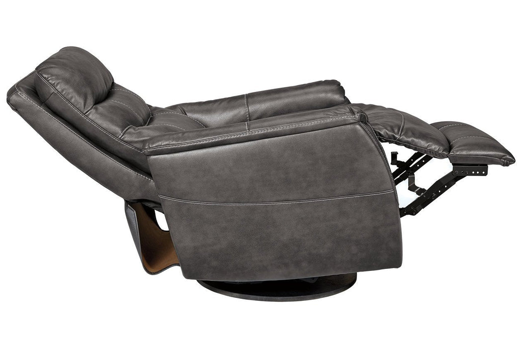 Riptyme Quarry Swivel Glider Recliner - Lara Furniture