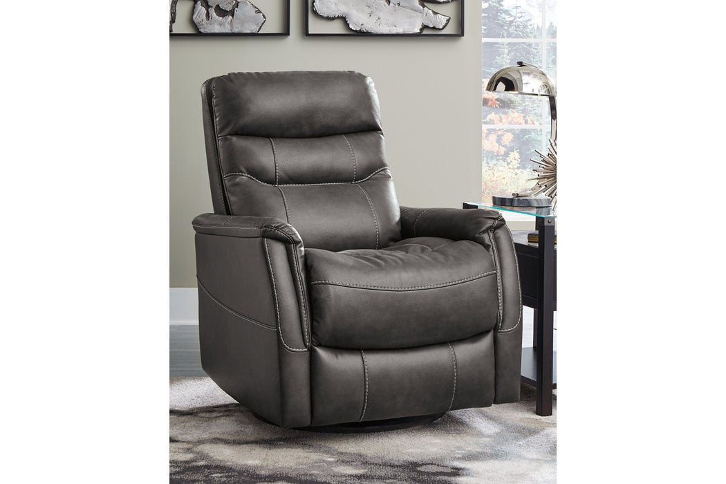 Riptyme Quarry Swivel Glider Recliner - Lara Furniture