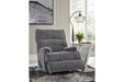 Man Fort Graphite Recliner - Lara Furniture