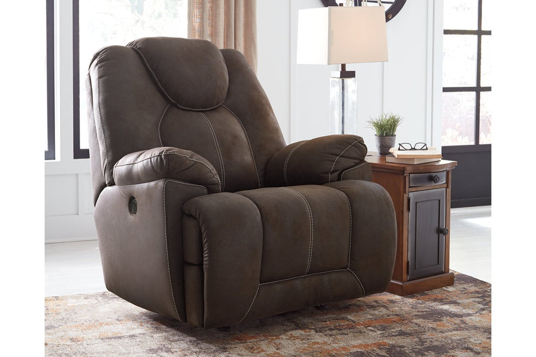 Warrior Fortress Coffee Power Recliner - Lara Furniture