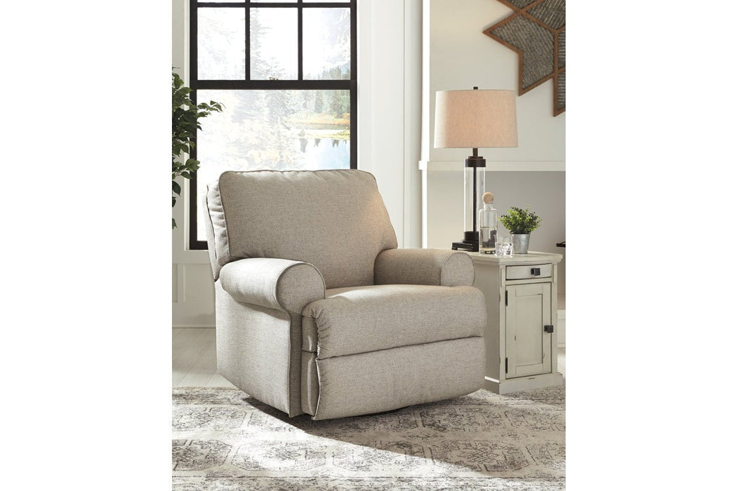 Ferncliff Sepia Swivel Glider Recliner - Lara Furniture